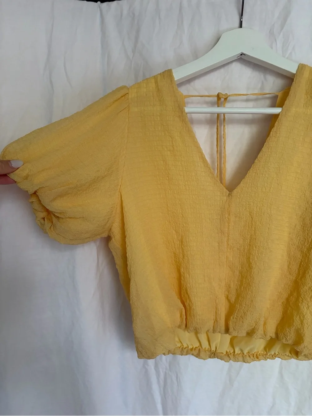 ASTR The Label Puff Sleeve Blouse Size S Chic Summer Statement Boho Pastel